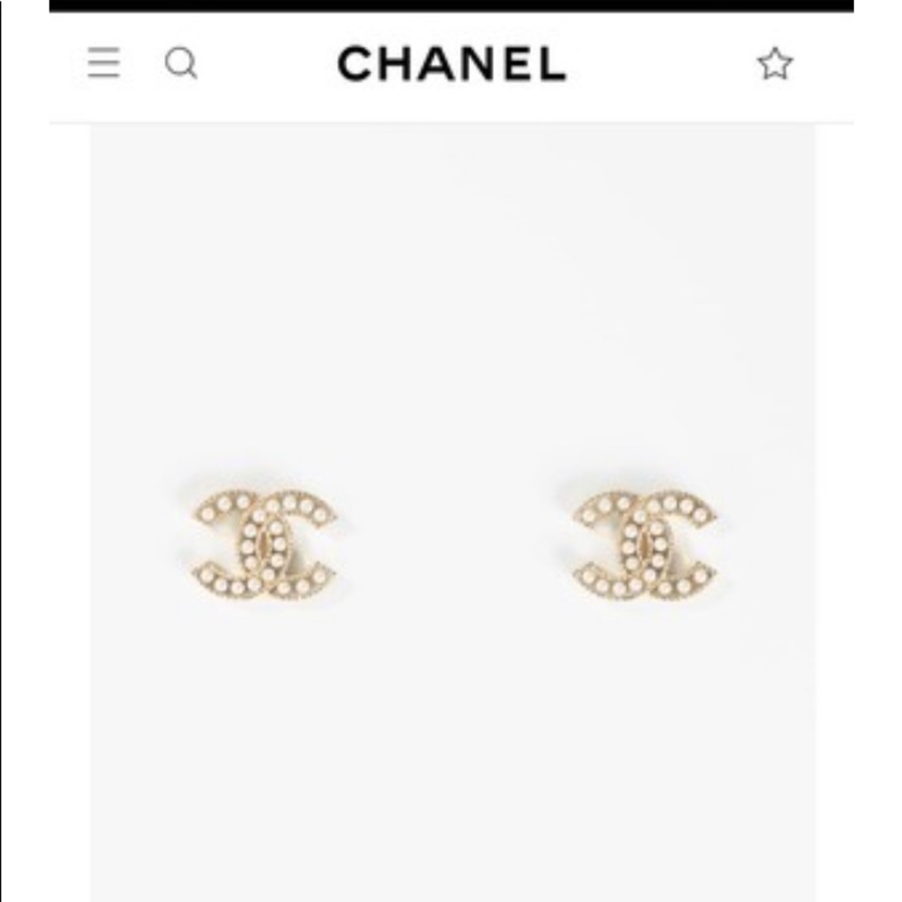 Chanel cc earrings